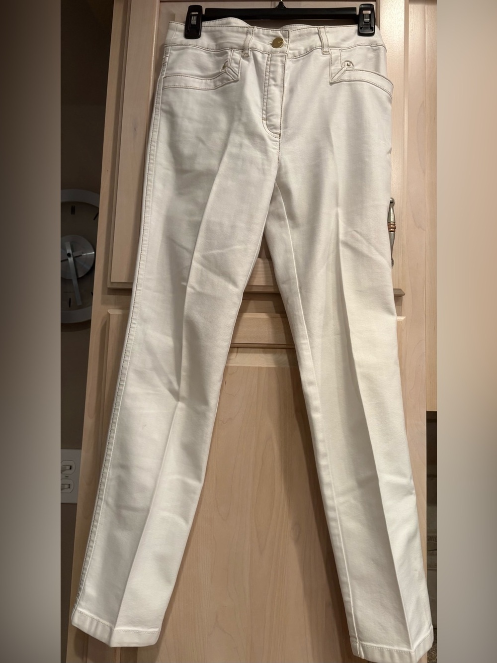 Escada White Straight Leg Jeans